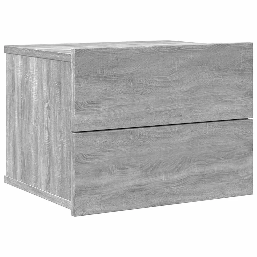 Table de chevet Sonoma gris 40x30x30 cm Bois d'ingénierie - 2