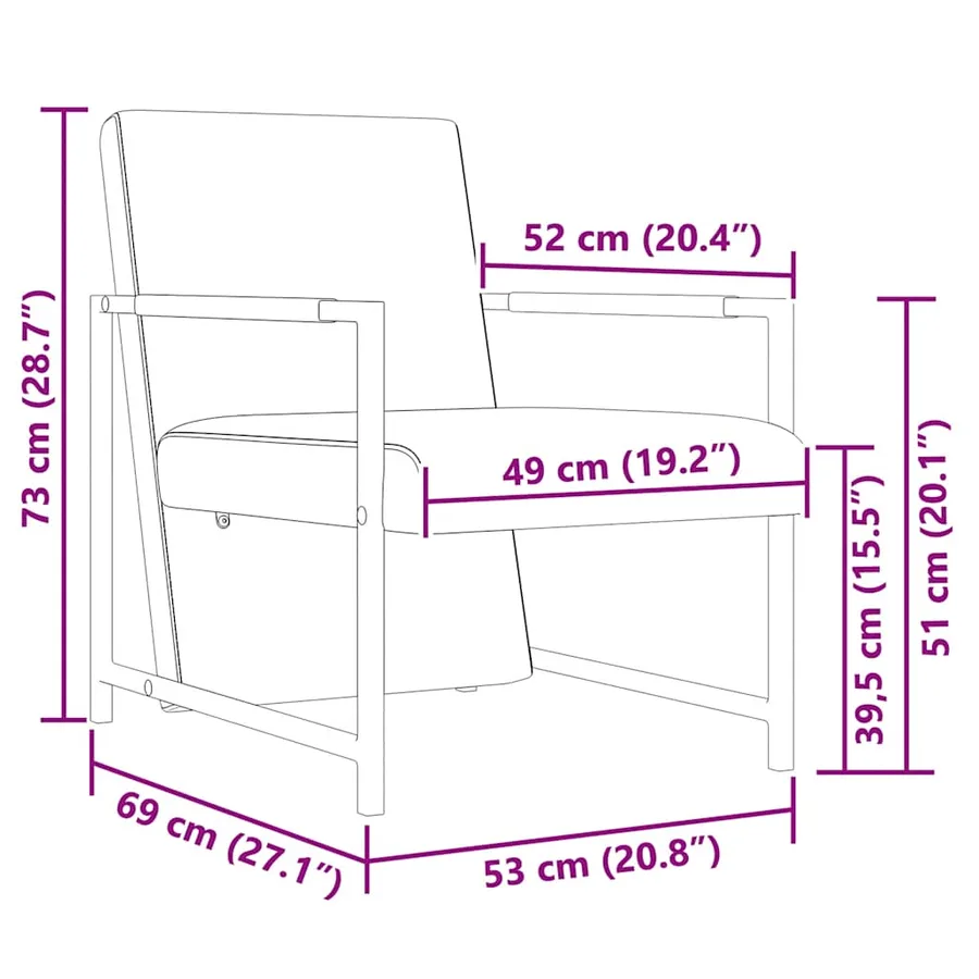 Fauteuils lot de 2 avec cadre chromé blanc similicuir - 7