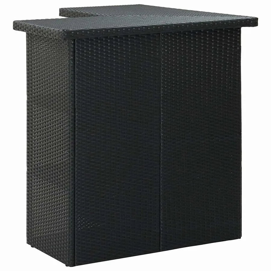Ensemble de bar de jardin 16pcs et coussins Résine tressée Noir - 4