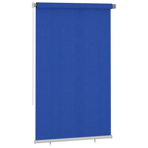 Store roulant d'extérieur 145 (l) x 230 (H) cm bleu HDPE