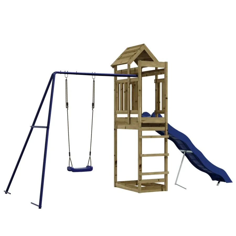 Aire de jeux d'extérieur bois de pin imprégné - 2