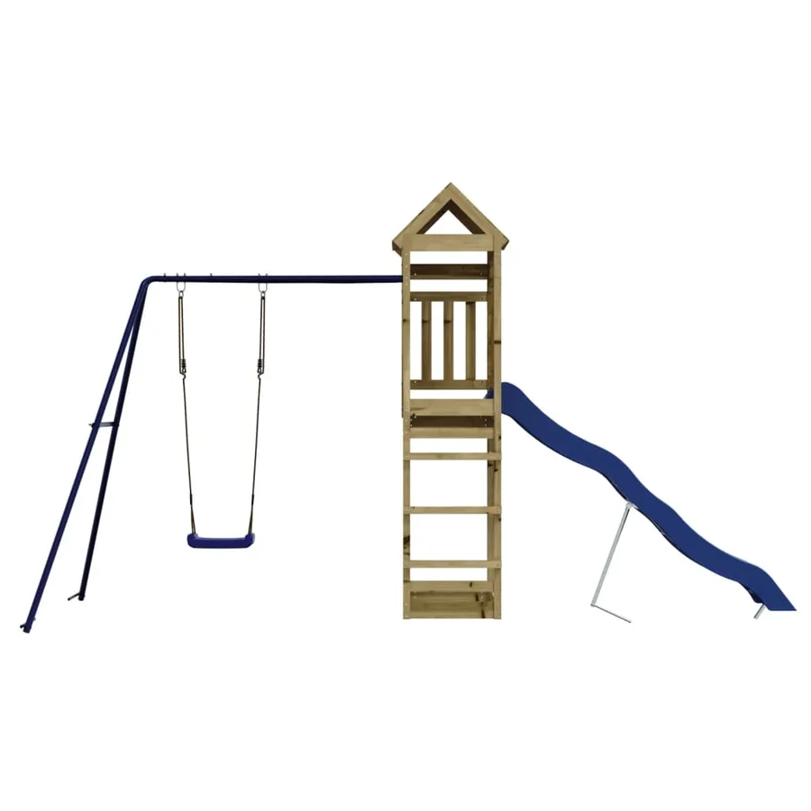 Aire de jeux d'extérieur bois de pin imprégné - 3