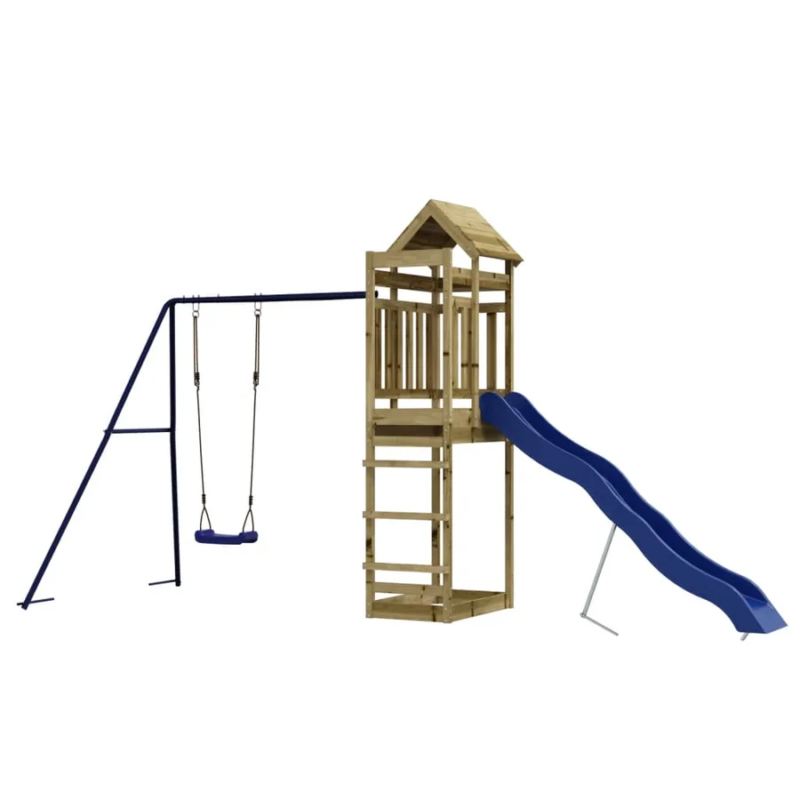 Aire de jeux d'extérieur bois de pin imprégné - 4