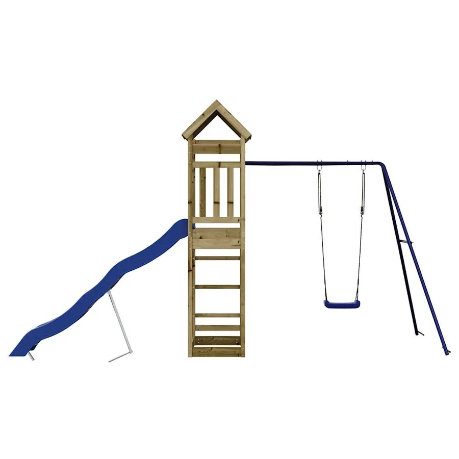 Aire de jeux d'extérieur bois de pin imprégné - 7