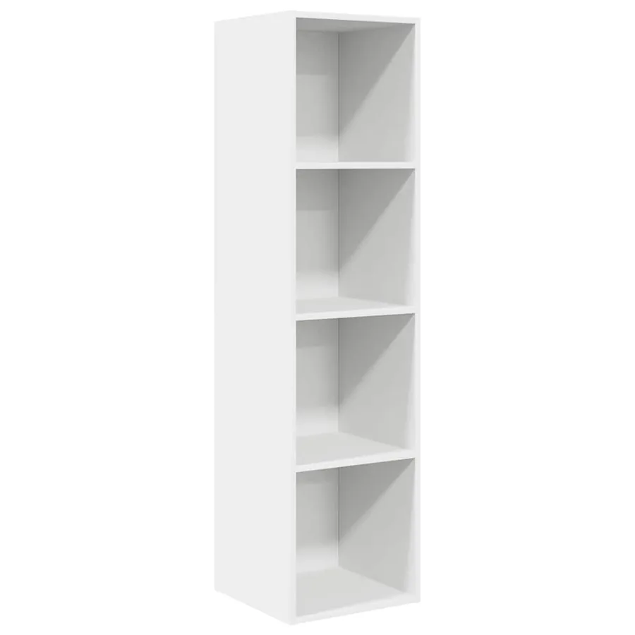 Meuble TV mural Blanc 37x37x142,5 cm Bois d’ingénierie - 2