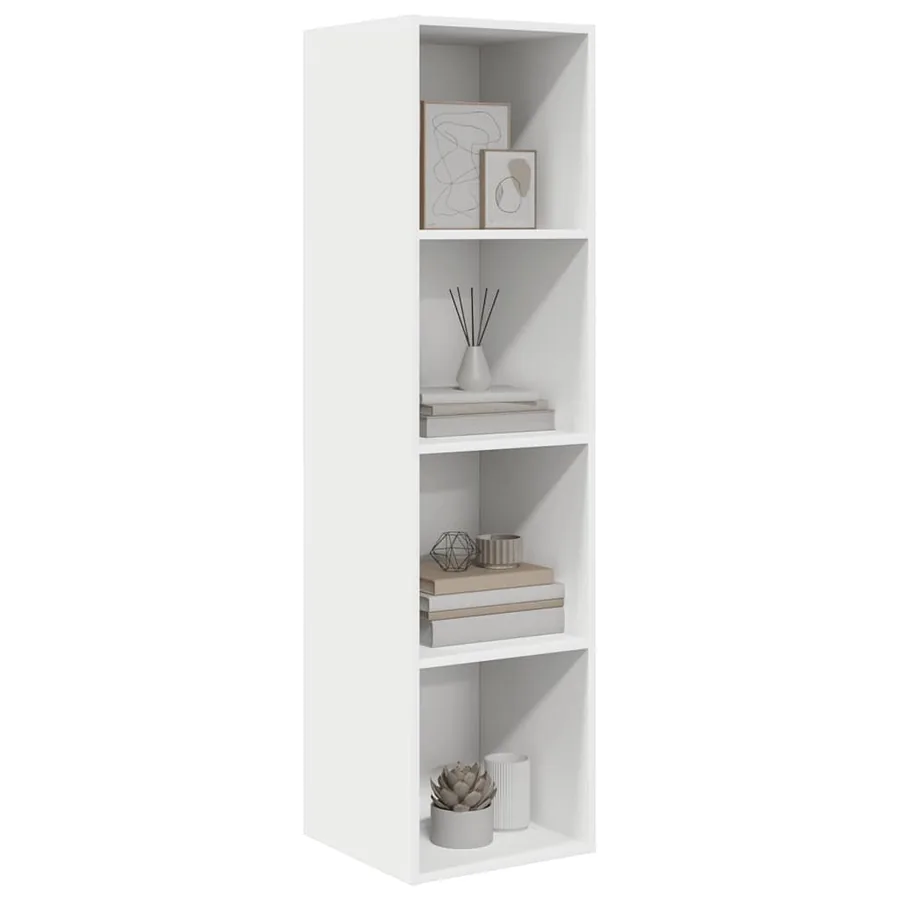 Meuble TV mural Blanc 37x37x142,5 cm Bois d’ingénierie - 6