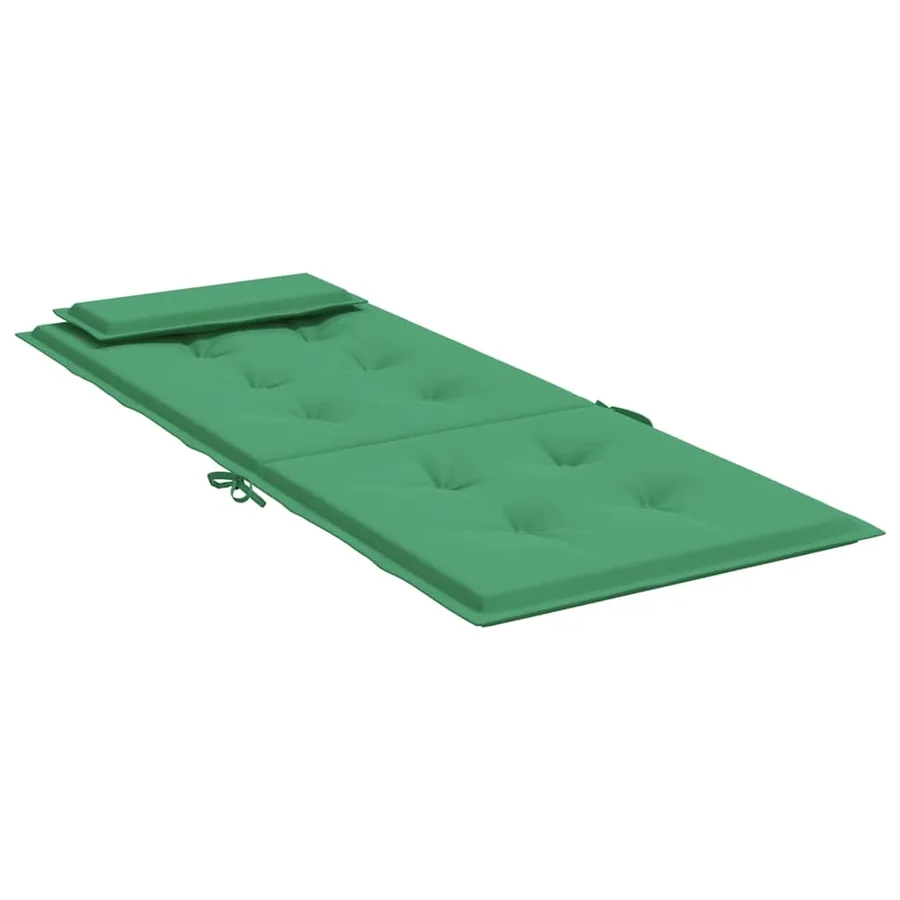 Coussins de chaise à dossier haut lot de 6 vert tissu oxford - 6