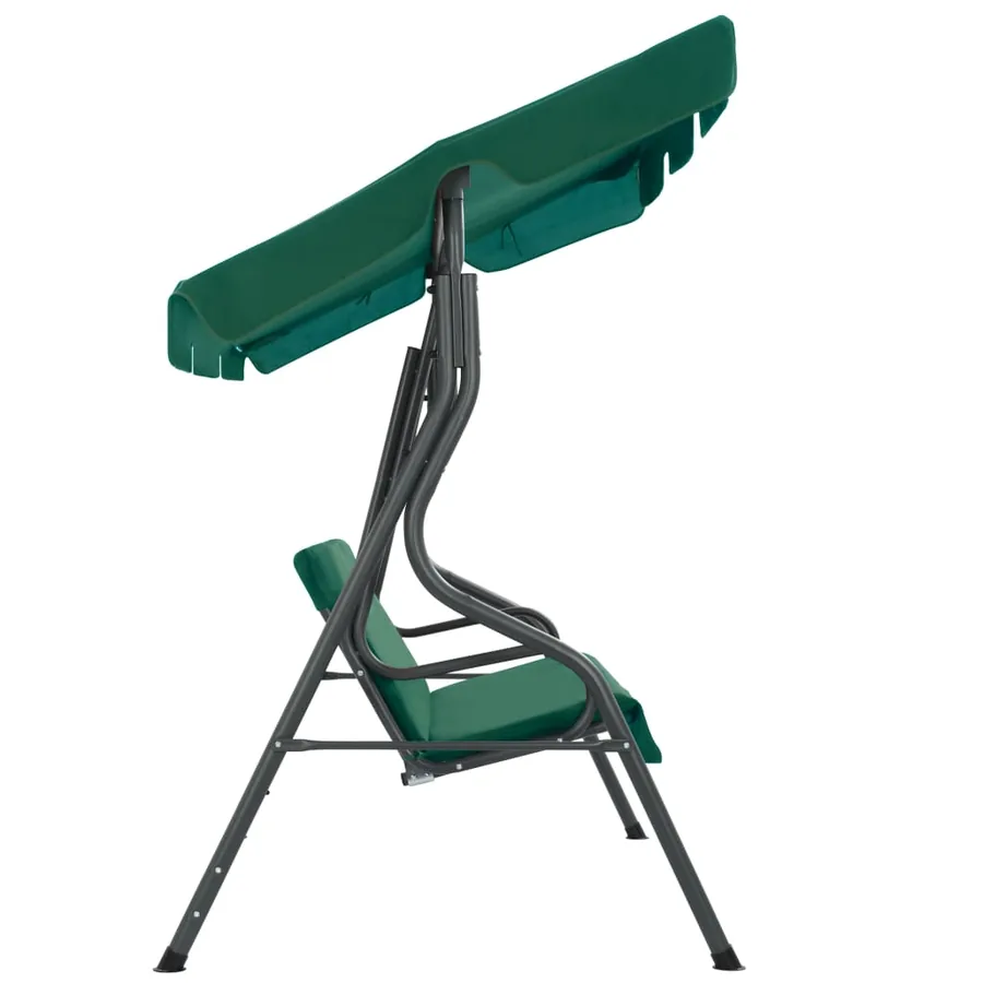 Balancelle de jardin Vert 170 x 110 x 153 cm Tissu - 3
