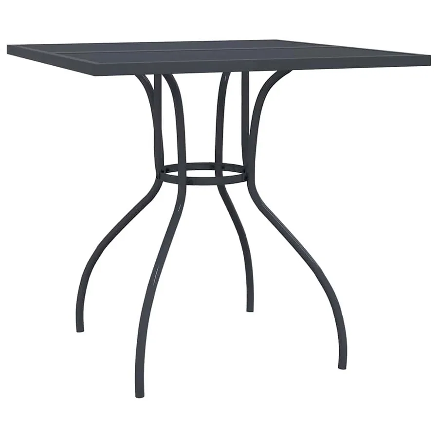 Ensemble à manger de jardin 3 pcs anthracite acier - 8