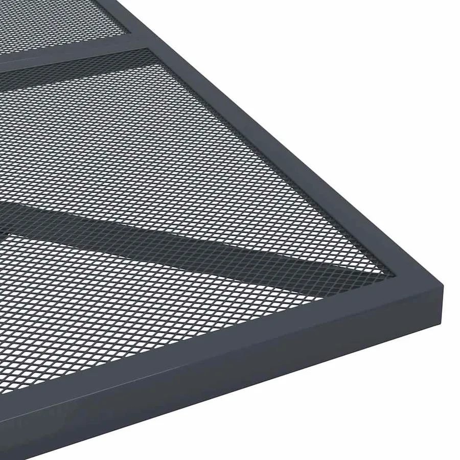 Ensemble à manger de jardin 3 pcs anthracite acier - 9