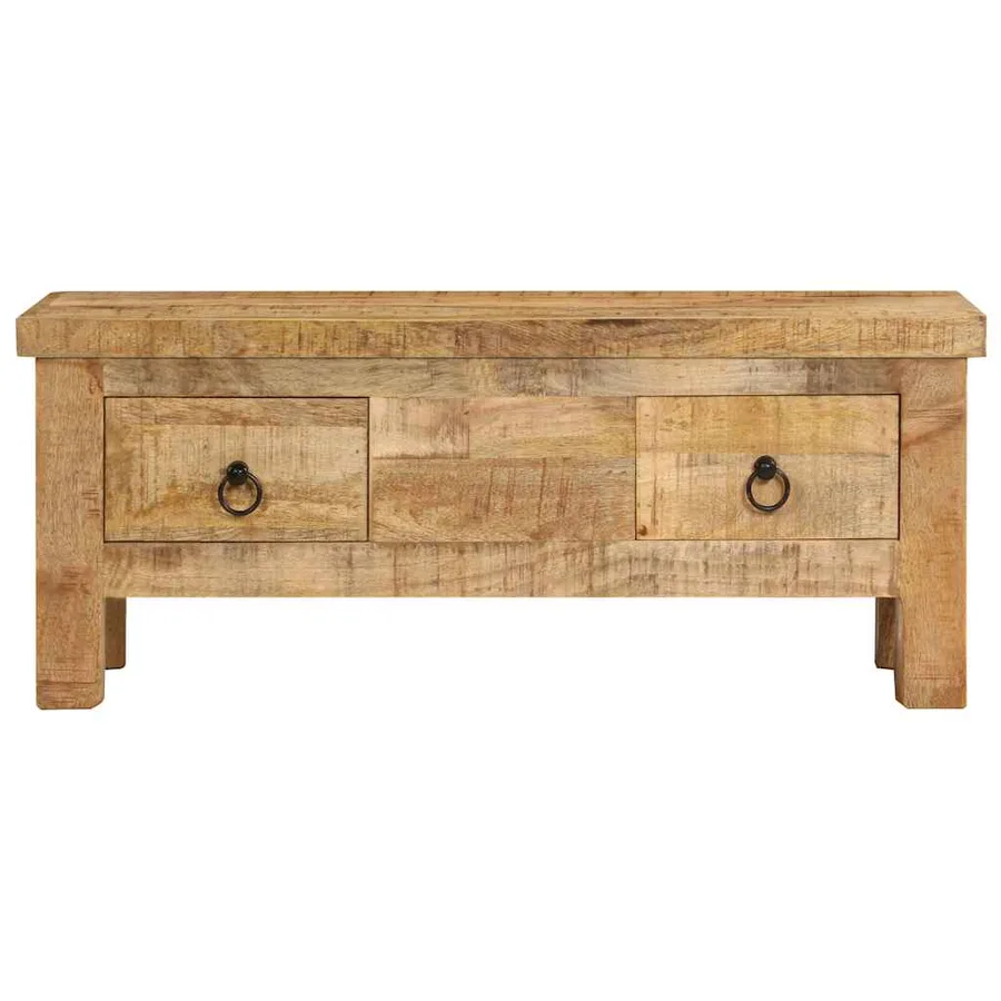 Table basse 90x45x35 cm Bois de manguier massif - 2