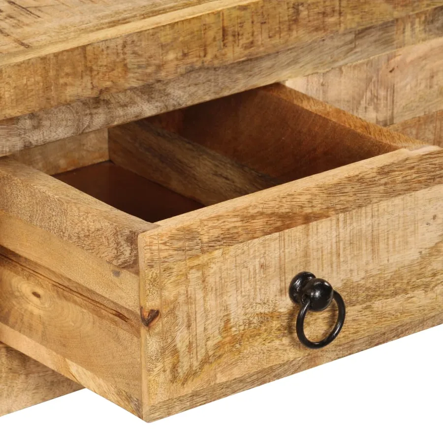 Table basse 90x45x35 cm Bois de manguier massif - 4