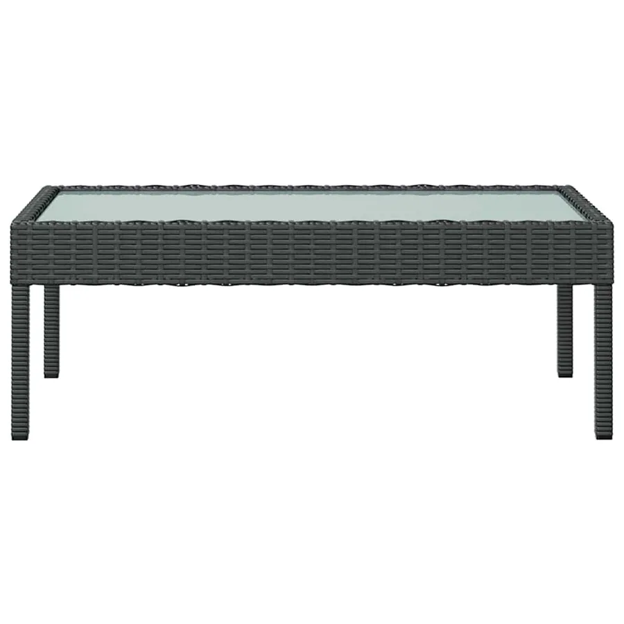 Salon de jardin 16 pcs avec coussins Résine tressée Noir - 10