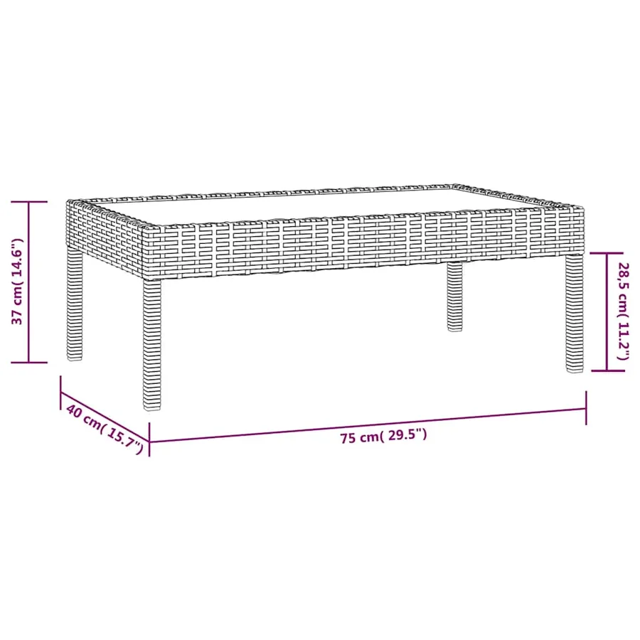 Salon de jardin 16 pcs avec coussins Résine tressée Noir - 13