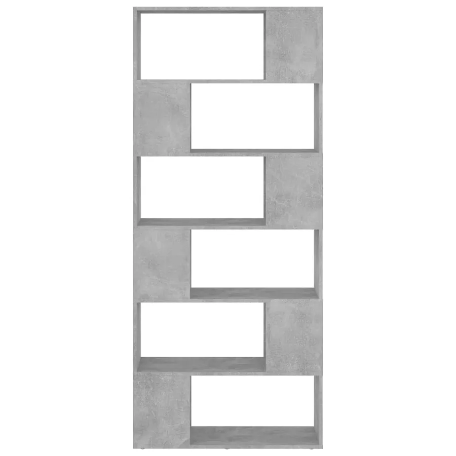 Bibliothèque/Séparateur de pièce Gris béton Bois d'ingénierie - 3