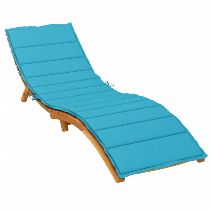 Coussin de chaise longue turquoise tissu oxford - 3