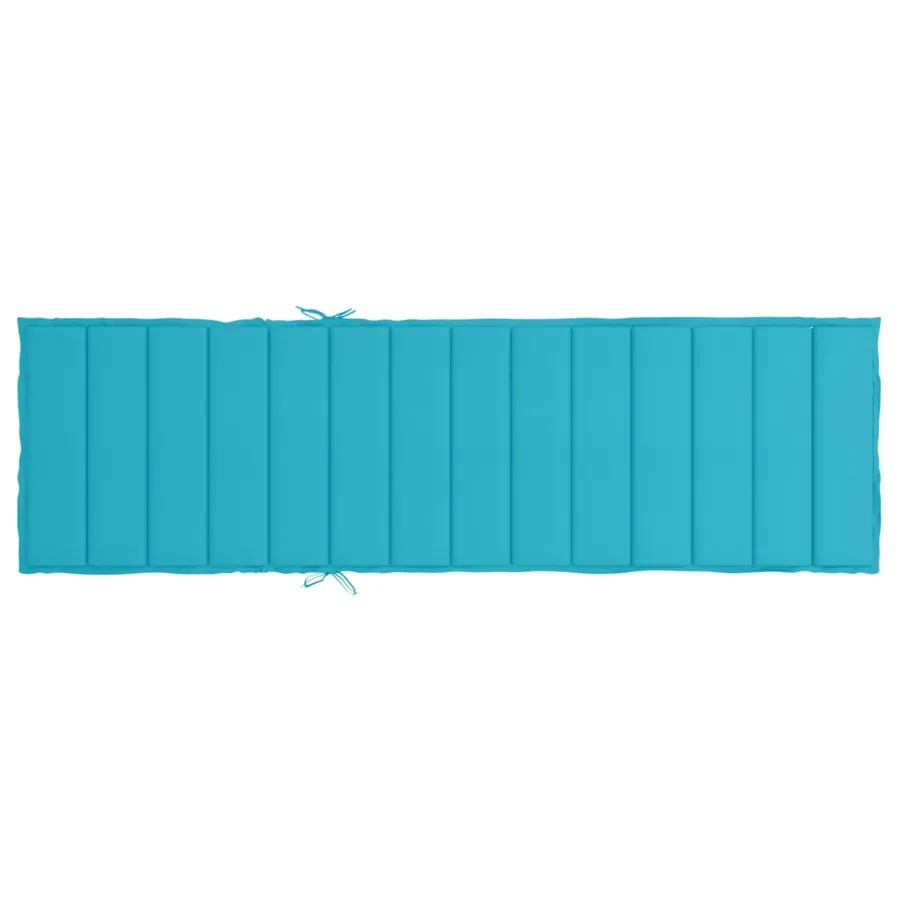 Coussin de chaise longue turquoise tissu oxford - 5