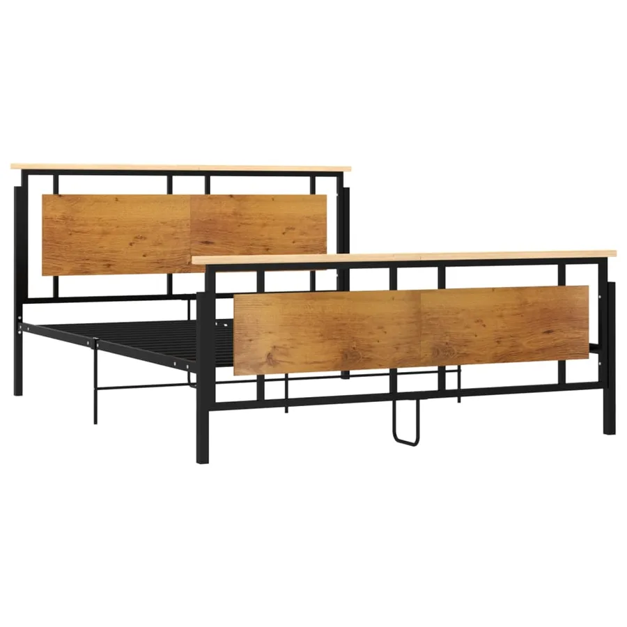 Cadre de lit sans matelas métal 160x200 cm - 3
