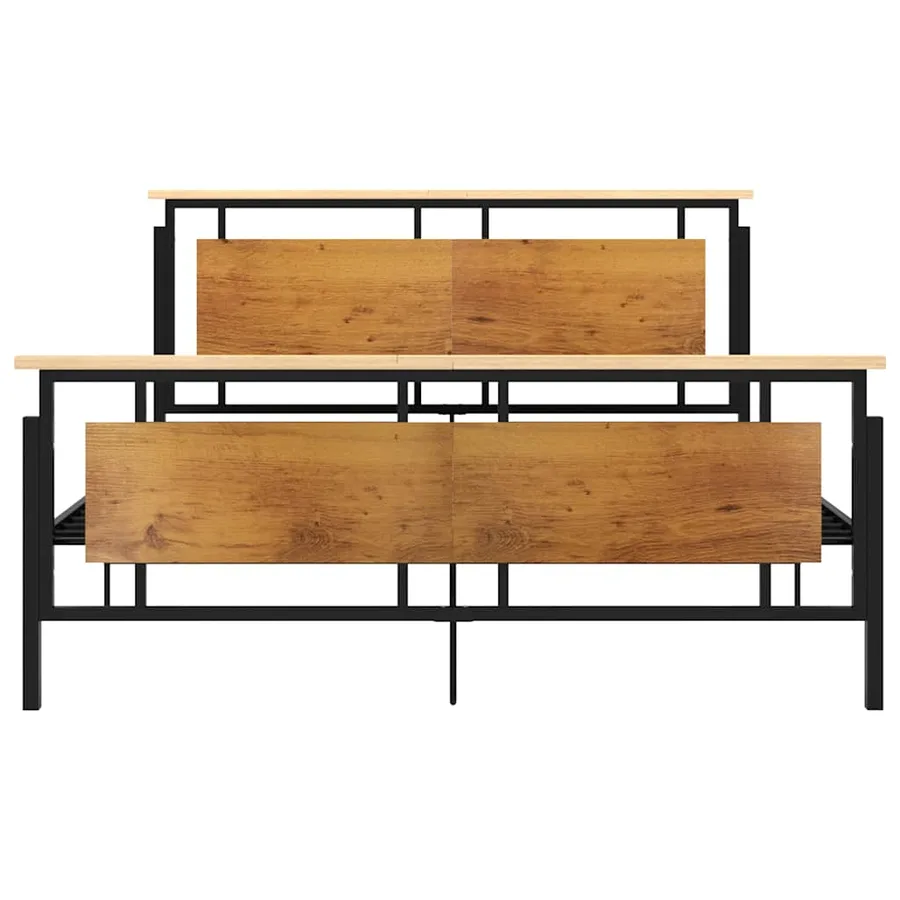 Cadre de lit sans matelas métal 160x200 cm - 4