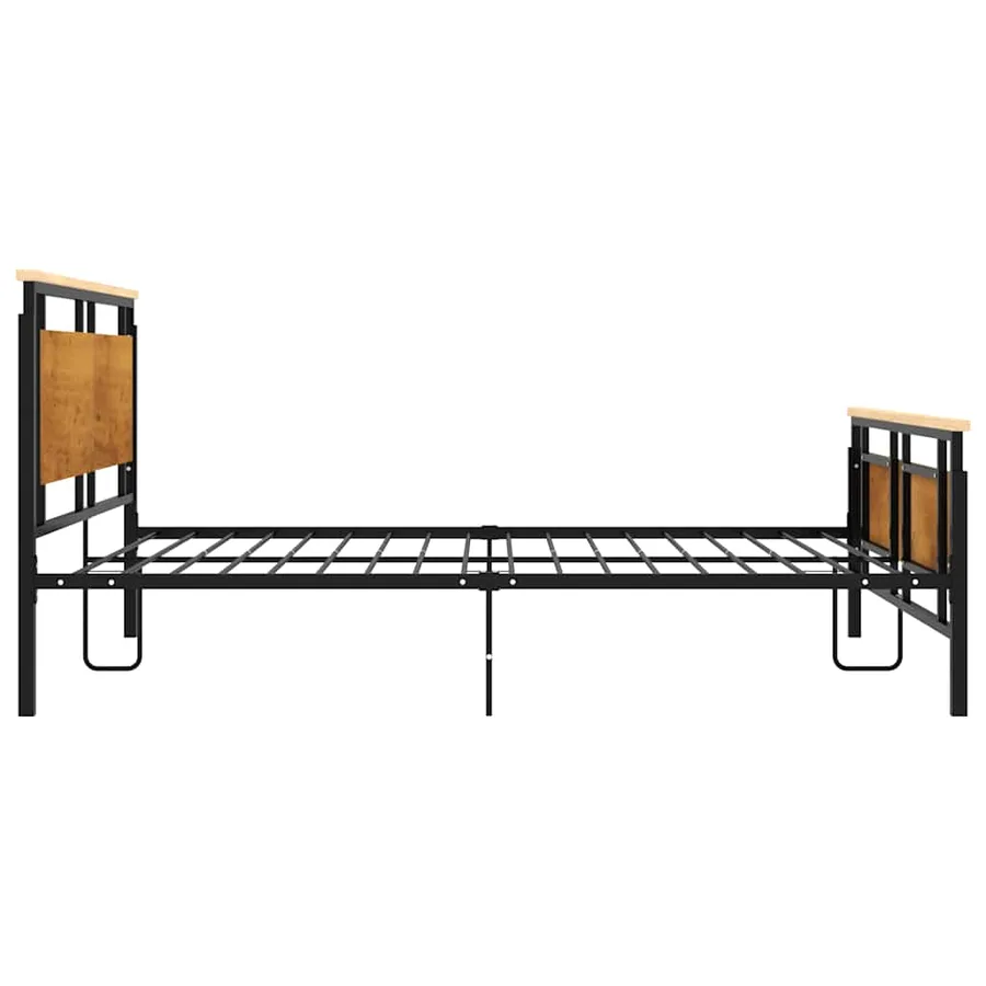 Cadre de lit sans matelas métal 160x200 cm - 5