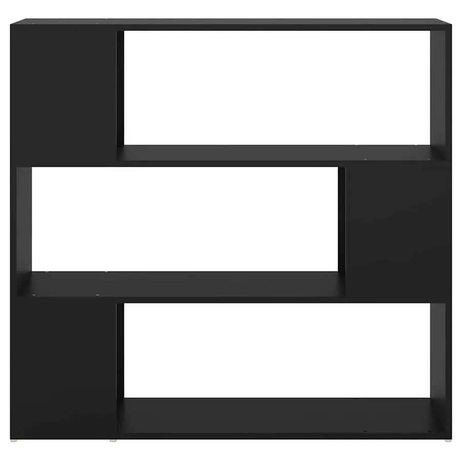 Bibliothèque/Séparateur de pièce Noir 100x24x94 cm - 5