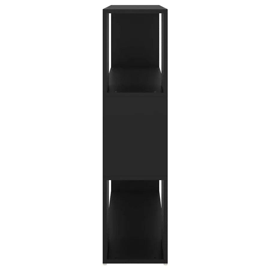 Bibliothèque/Séparateur de pièce Noir 100x24x94 cm - 6