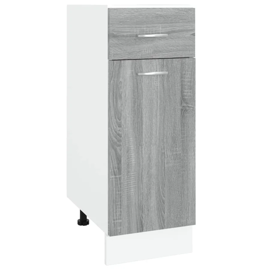 Armoire à tiroirs inférieure "Lyon" Gris Sonoma 30 x 46 x 81,5 cm Bois d'ingénierie - 2