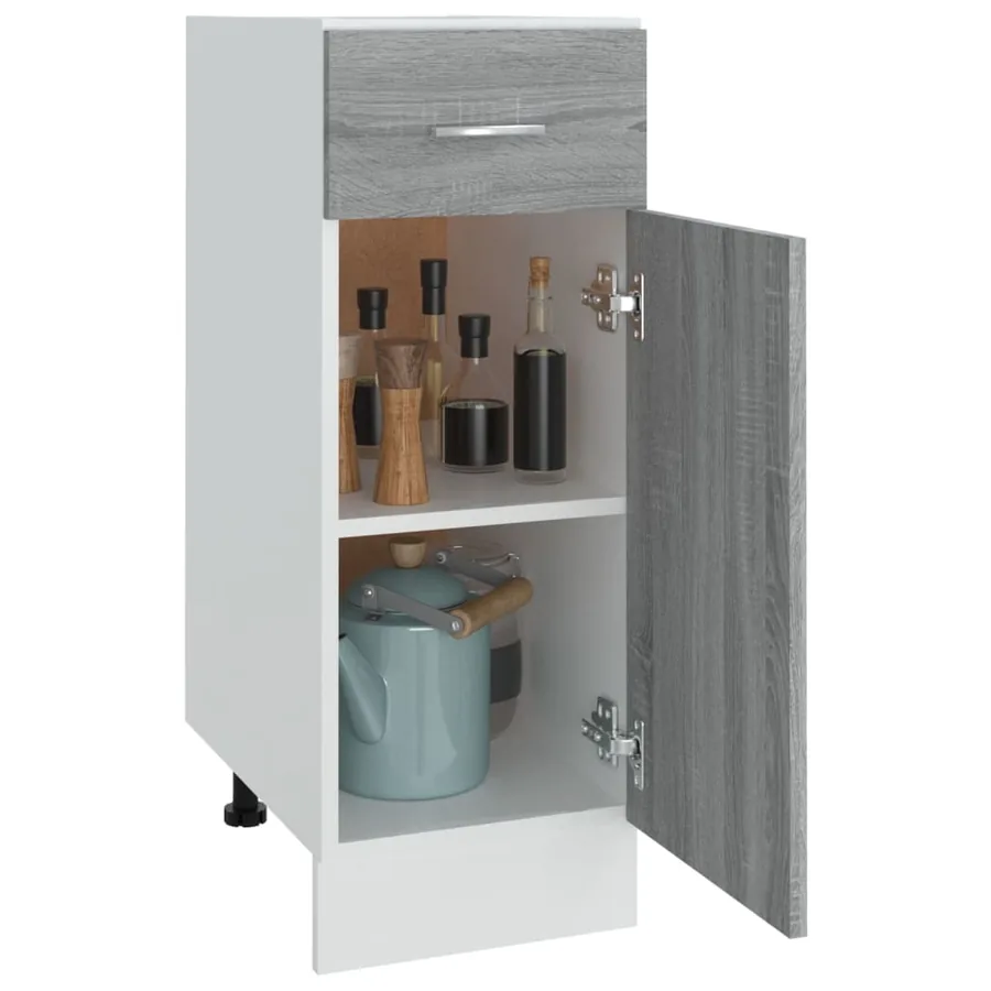 Armoire à tiroirs inférieure "Lyon" Gris Sonoma 30 x 46 x 81,5 cm Bois d'ingénierie - 4
