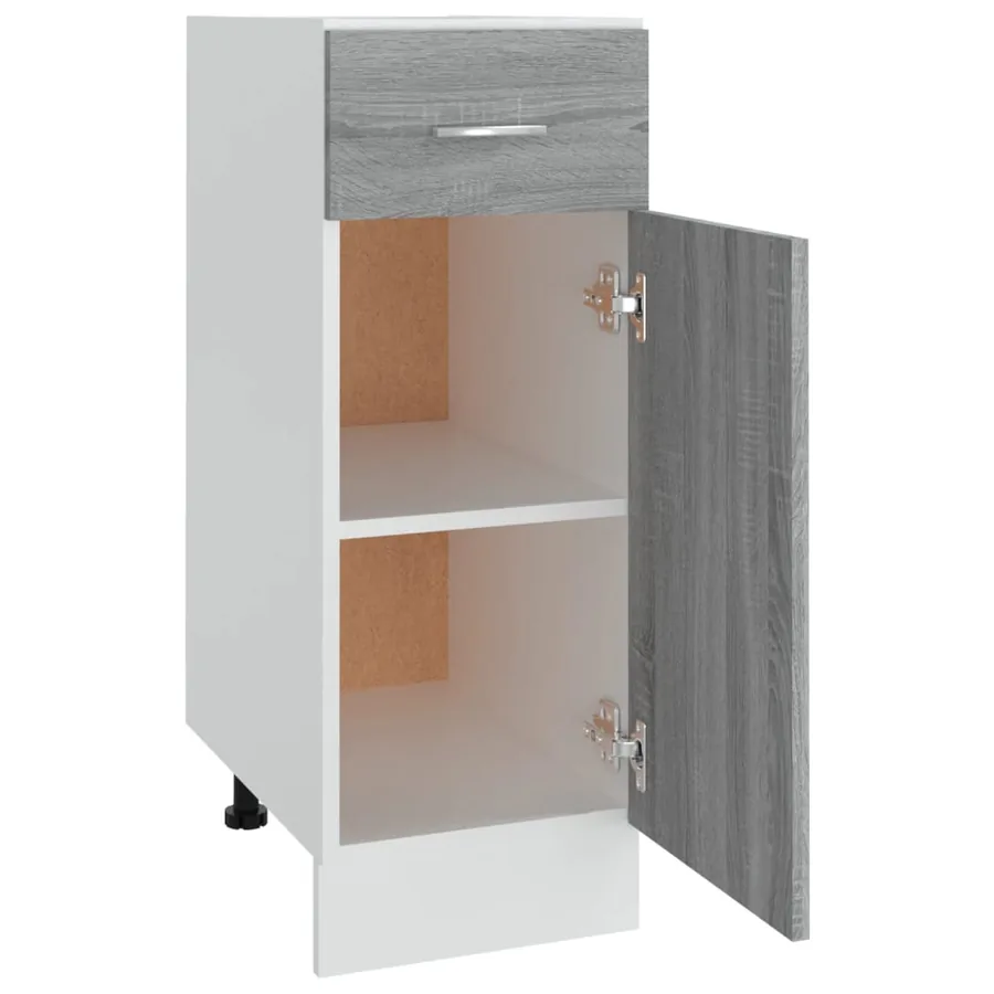 Armoire à tiroirs inférieure "Lyon" Gris Sonoma 30 x 46 x 81,5 cm Bois d'ingénierie - 7