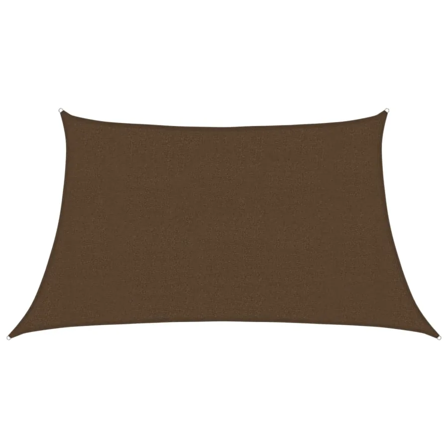 Voile d'ombrage 160 g/m² Marron 3/4x2 m PEHD - 2