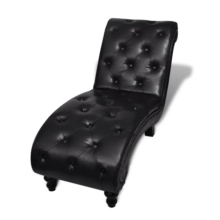 Chaise longue Marron Similicuir - 2