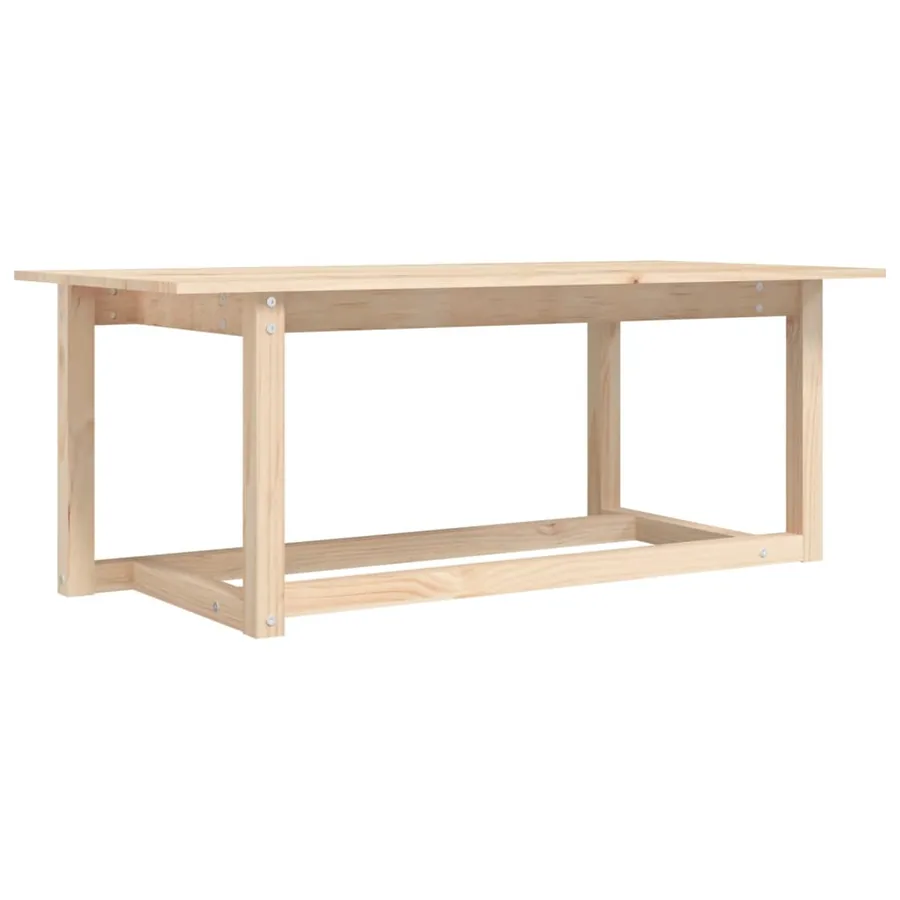 Table basse 110x55x45 cm Bois massif de pin - 2