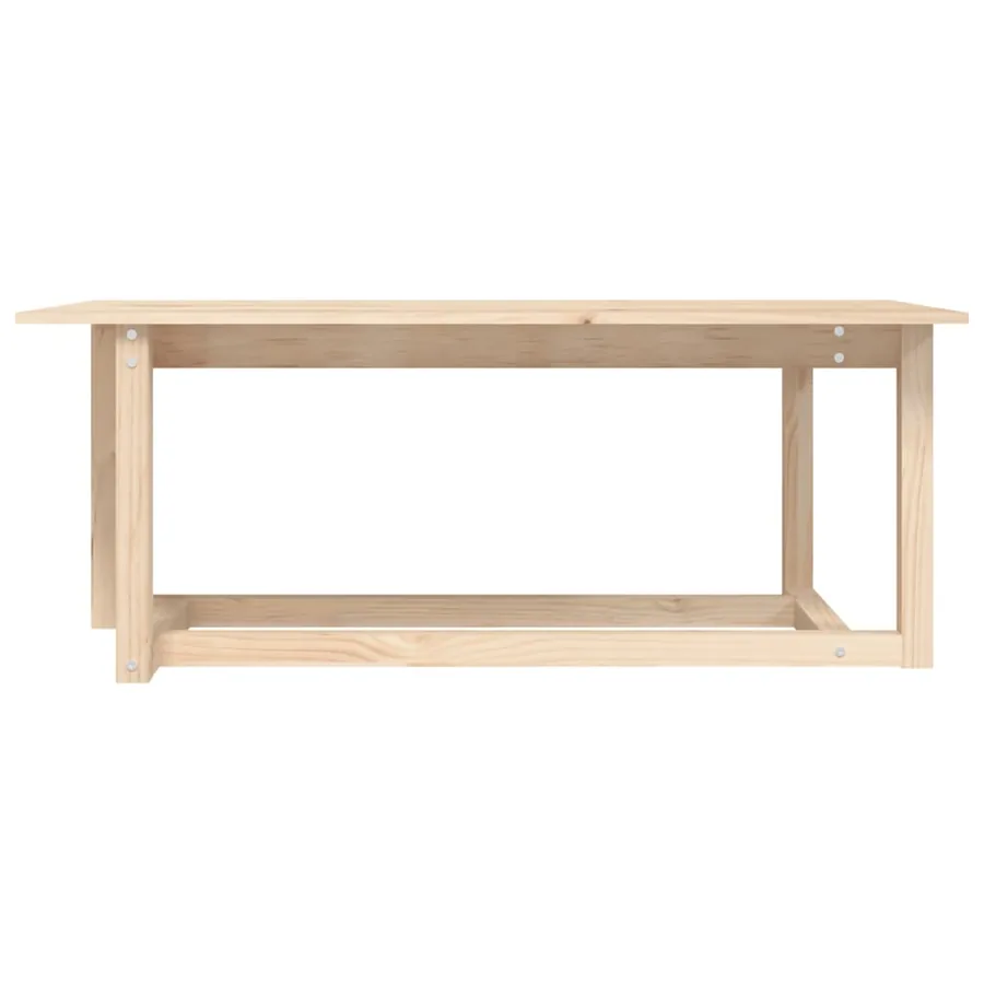 Table basse 110x55x45 cm Bois massif de pin - 3