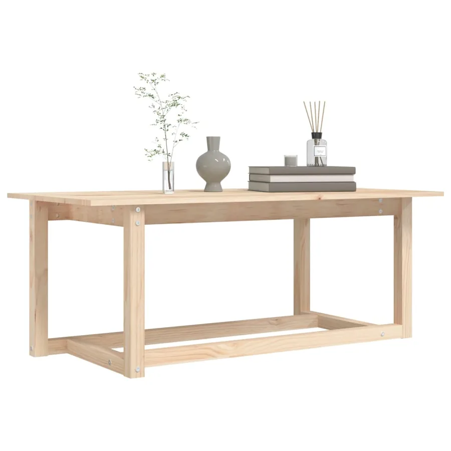 Table basse 110x55x45 cm Bois massif de pin - 6