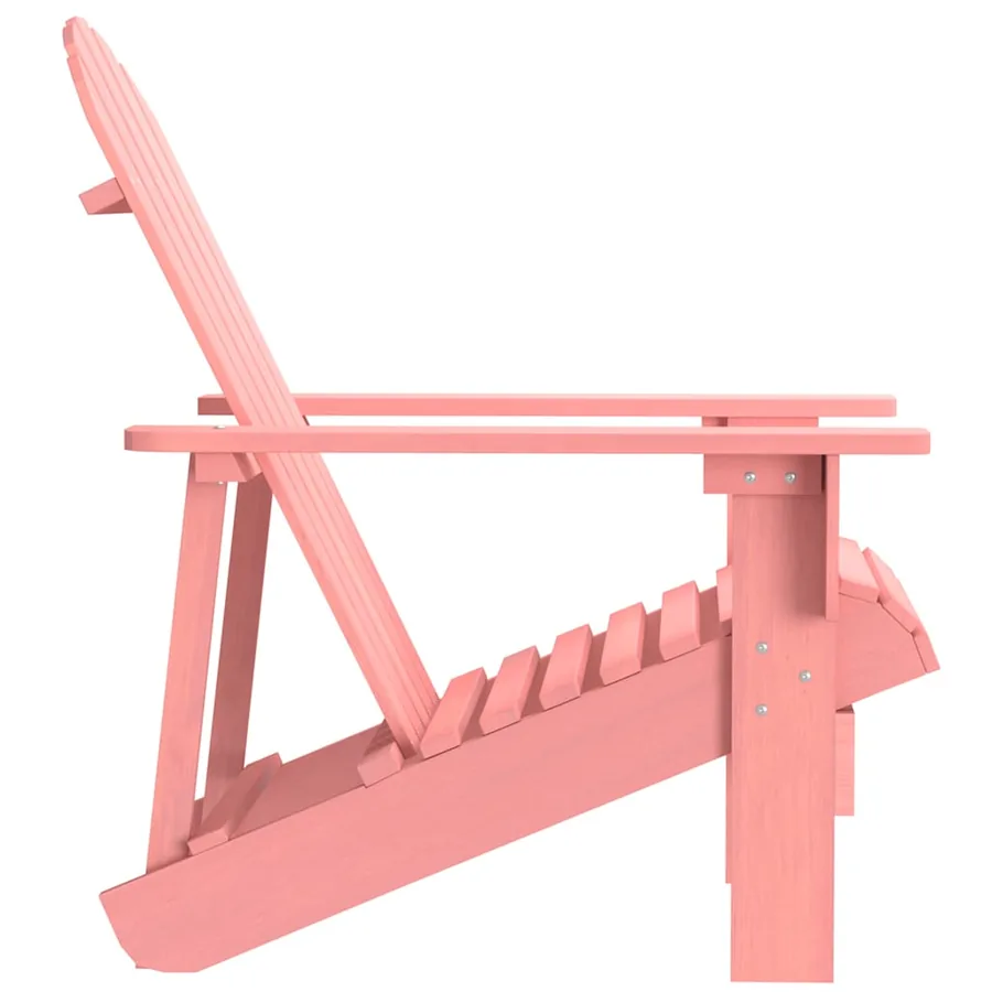 Chaise de jardin Adirondack Bois de sapin massif Rose - 3