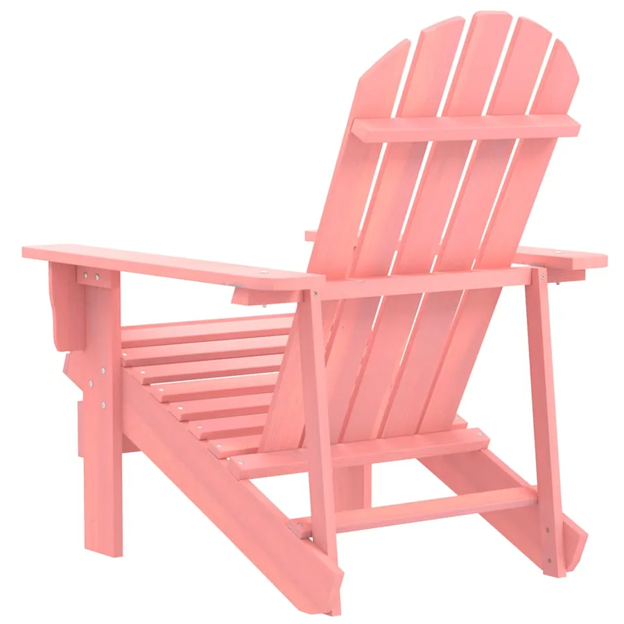 Chaise de jardin Adirondack Bois de sapin massif Rose - 4