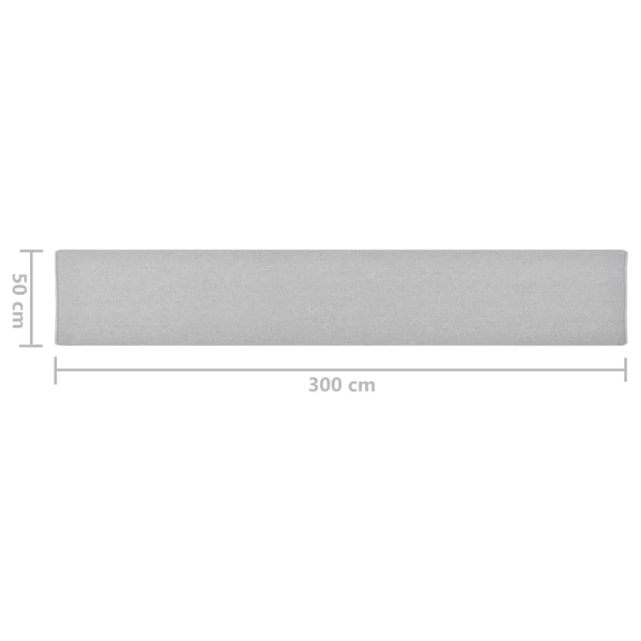 Tapis de couloir Gris clair 50x300 cm - 7