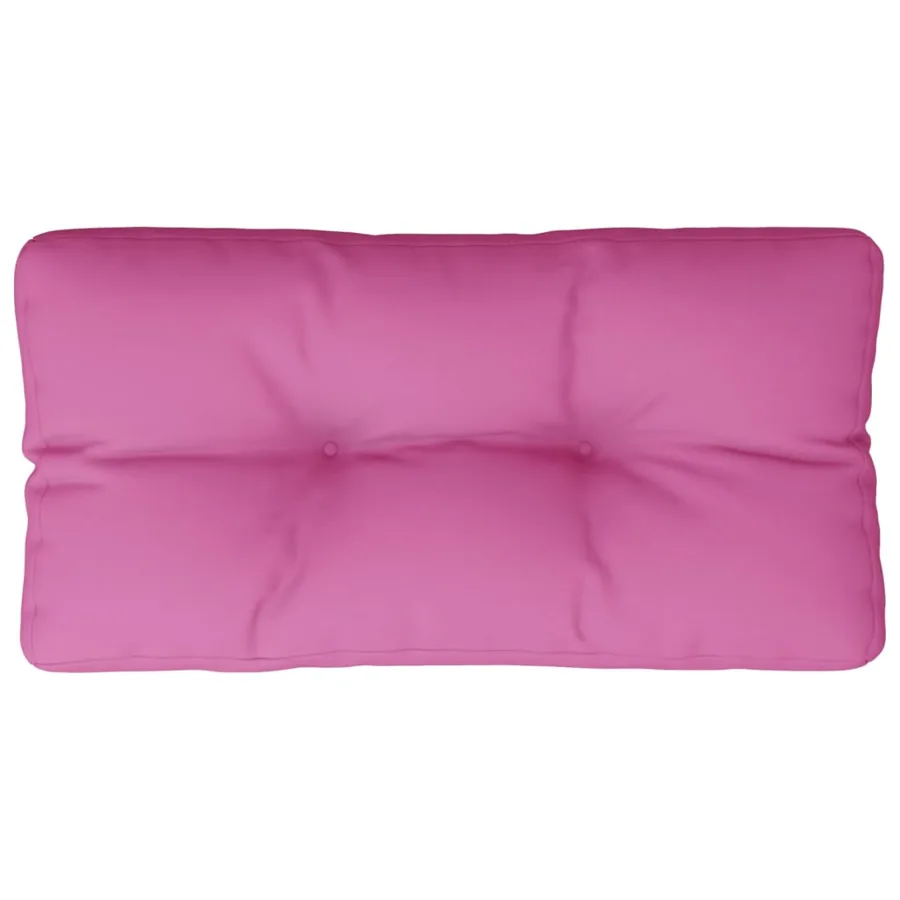 Coussin de palette rose 80x40x12 cm tissu - 2