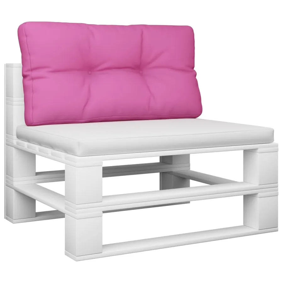 Coussin de palette rose 80x40x12 cm tissu - 3