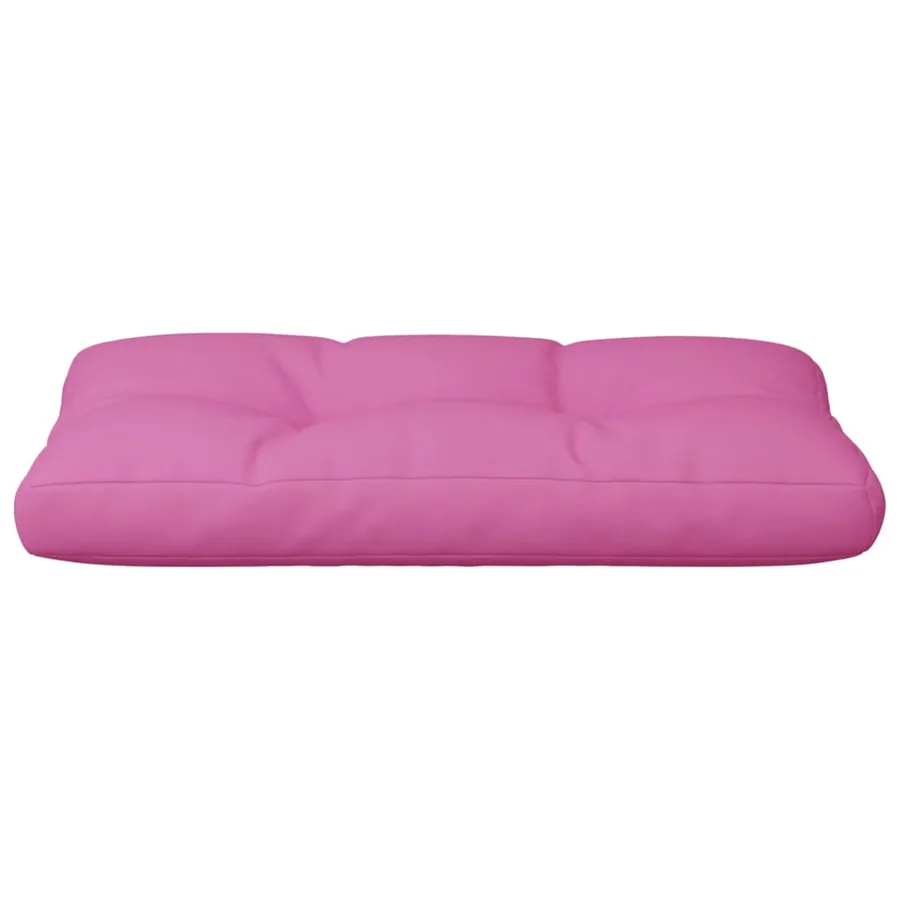 Coussin de palette rose 80x40x12 cm tissu - 5