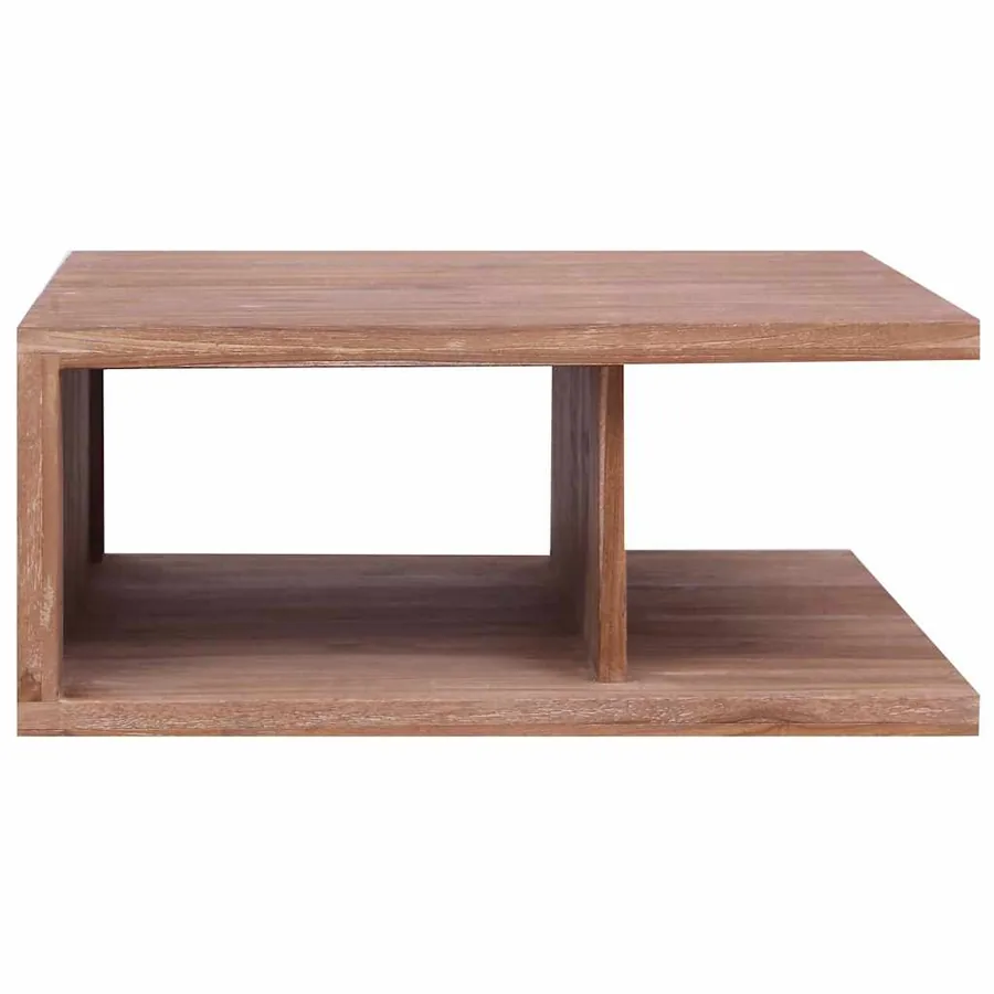 Table basse 70x70x30 cm Bois de teck massif - 2