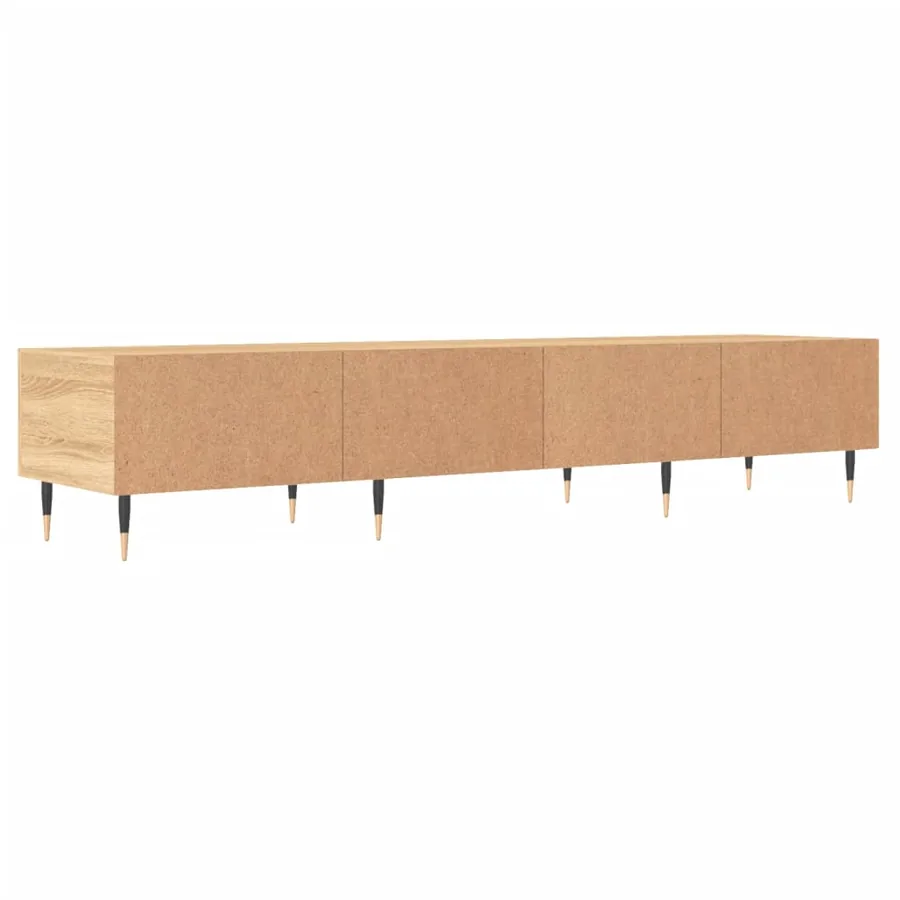 Meuble TV chêne sonoma 150x36x30 cm bois d'ingénierie - 8