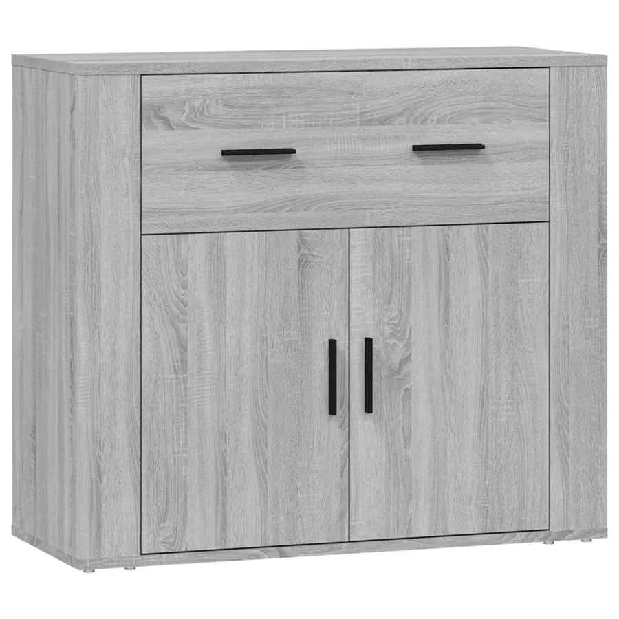 Buffet Sonoma gris 80x33x70 cm Bois d'ingénierie - 2