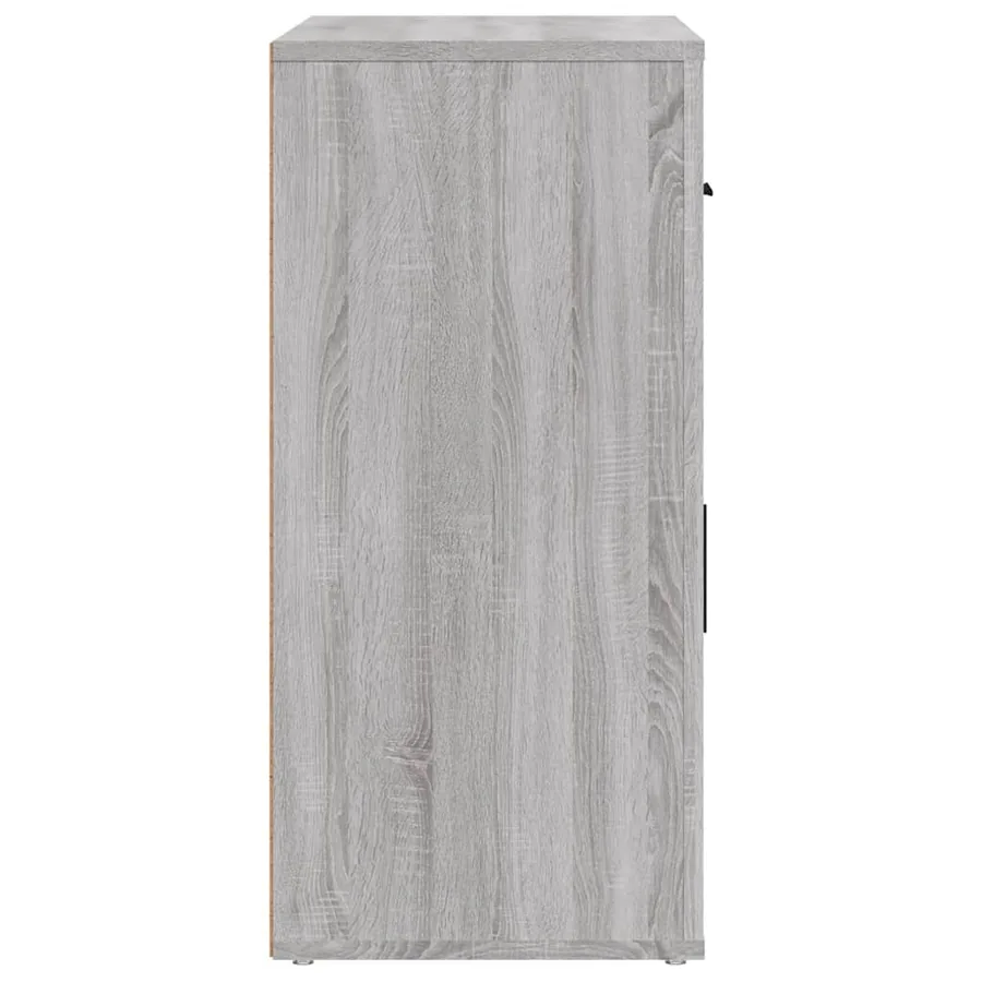 Buffet Sonoma gris 80x33x70 cm Bois d'ingénierie - 5