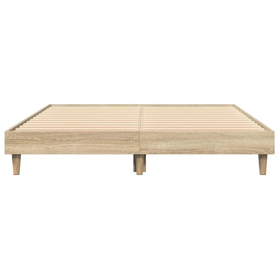 Cadre de lit sans matelas chêne sonoma 120x200 cm - 4