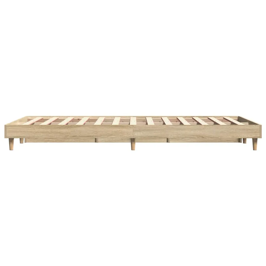 Cadre de lit sans matelas chêne sonoma 120x200 cm - 5