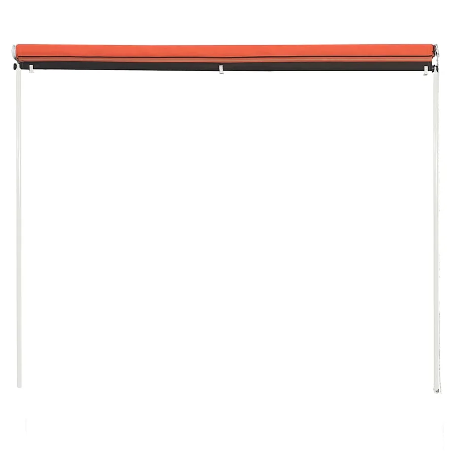Auvent rétractable 100x150 cm Orange et marron - 3
