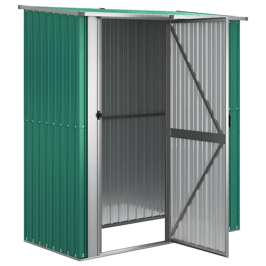 Abri de jardin vert 180,5 x 97 x 209,5 cm Acier galvanisé - 4