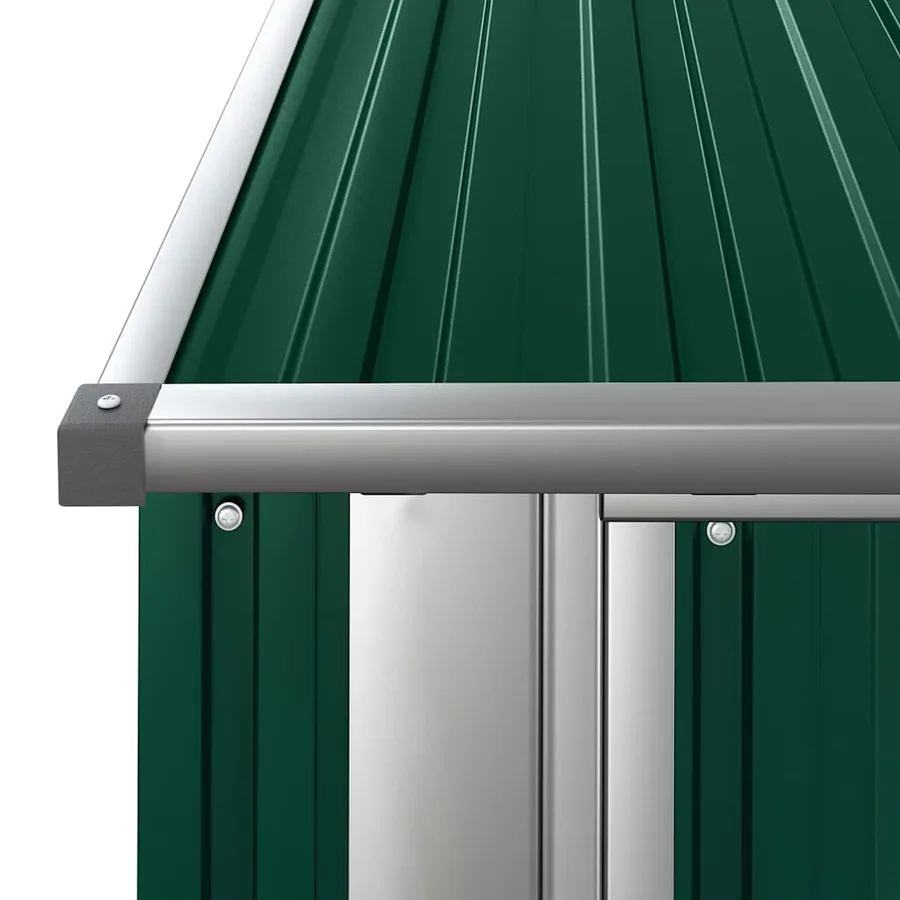 Abri de jardin vert 180,5 x 97 x 209,5 cm Acier galvanisé - 6