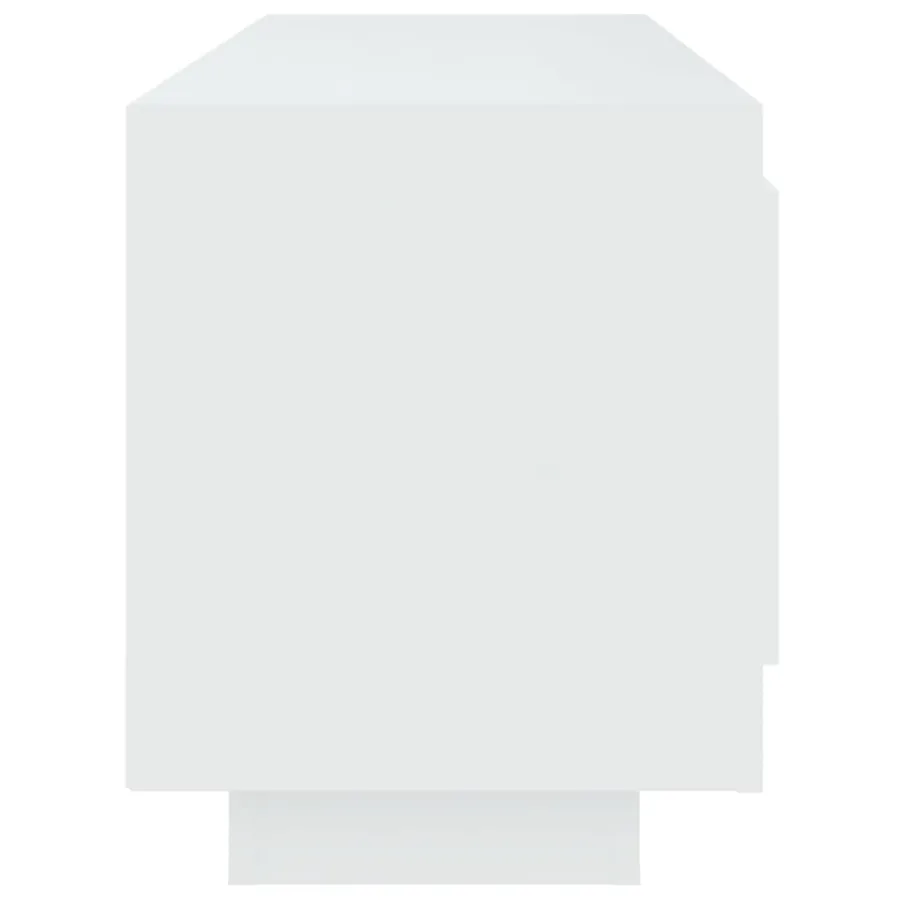 Meuble TV blanc 102x35x45 cm bois d'ingénierie - 6